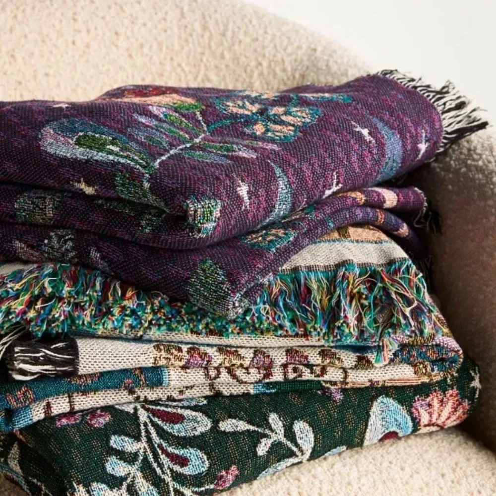 Anthropologie WILLA COTTON WOVEN THROW BLANKETStyle No. 92729672